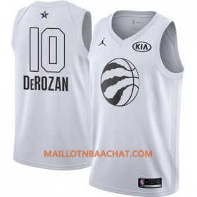 Maillot NBA Toronto Raptors DeMar DeRozan 10 2018 All-Star Jordan Brand Blanc Swingman - Homme